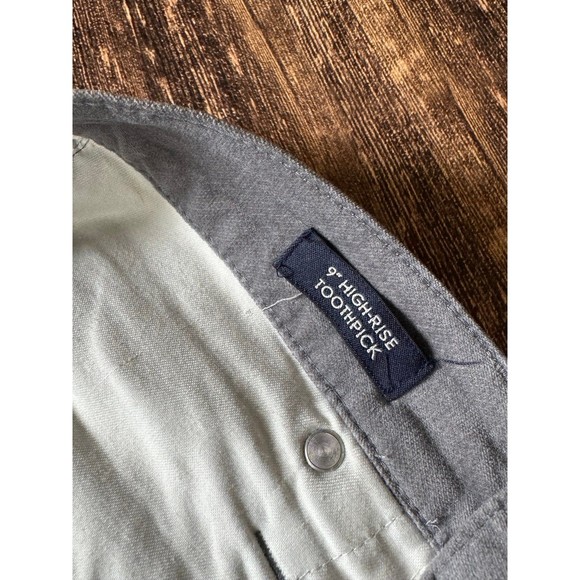 J.Crew Jeans J4108 Women's 9" High-Rise Toothpick Gray Velvet Size 27 - Picture 3 of 4